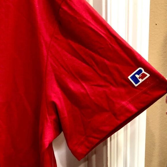 RUSSELL ATHLETIC - M Sz S - NWT Basic Crewneck Tee in True Red/Cotton/Poly Blend - Picture 14 of 15